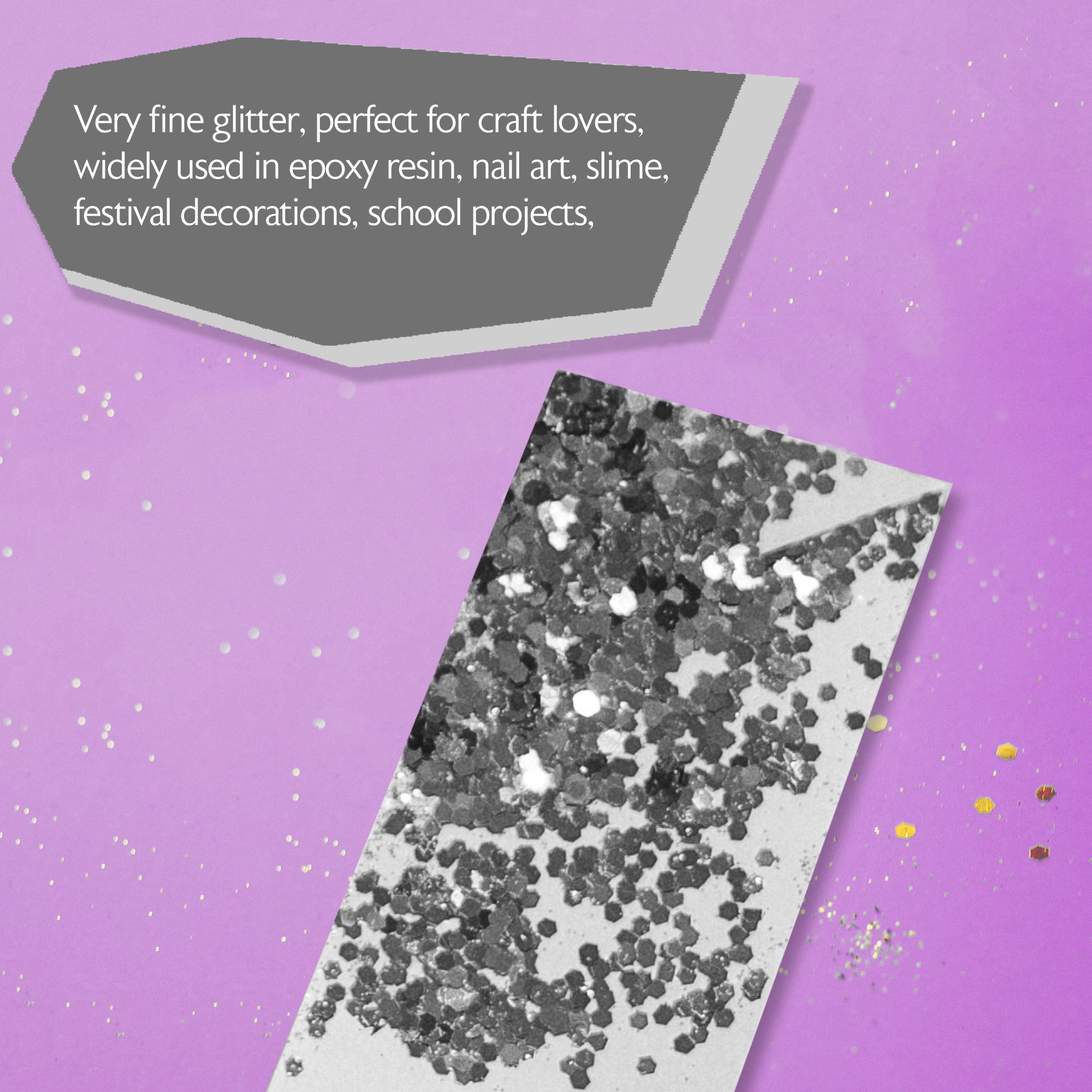 Glitter Shaker 1 lb Silver