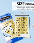 Gold Foil Alphabet Label (378/Pack)
