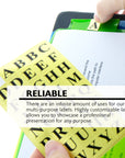 Gold Foil Alphabet Label (378/Pack)