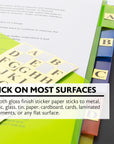 Gold Foil Alphabet Label (378/Pack)
