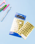 Gold Foil Alphabet Label (378/Pack)