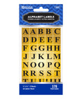 Gold Foil Alphabet Label (378/Pack)