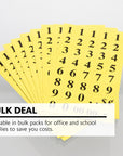 Gold Foil Number Label (378/Pack)