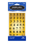 Gold Foil Number Label (378/Pack)