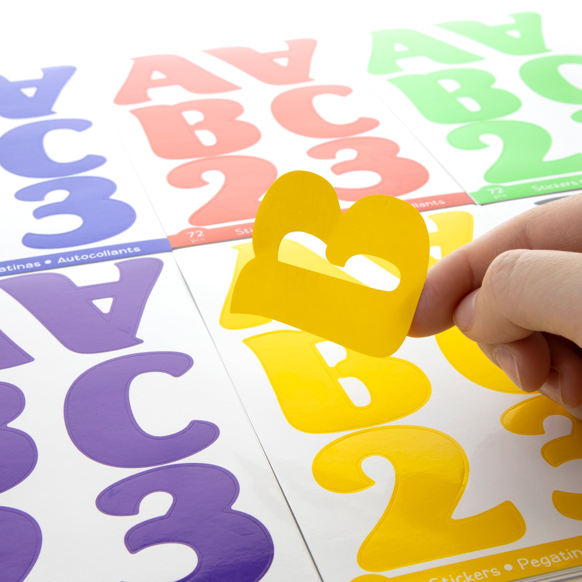 Alphabet &amp; Number 2&quot; Classic Color (10 SHEETS)