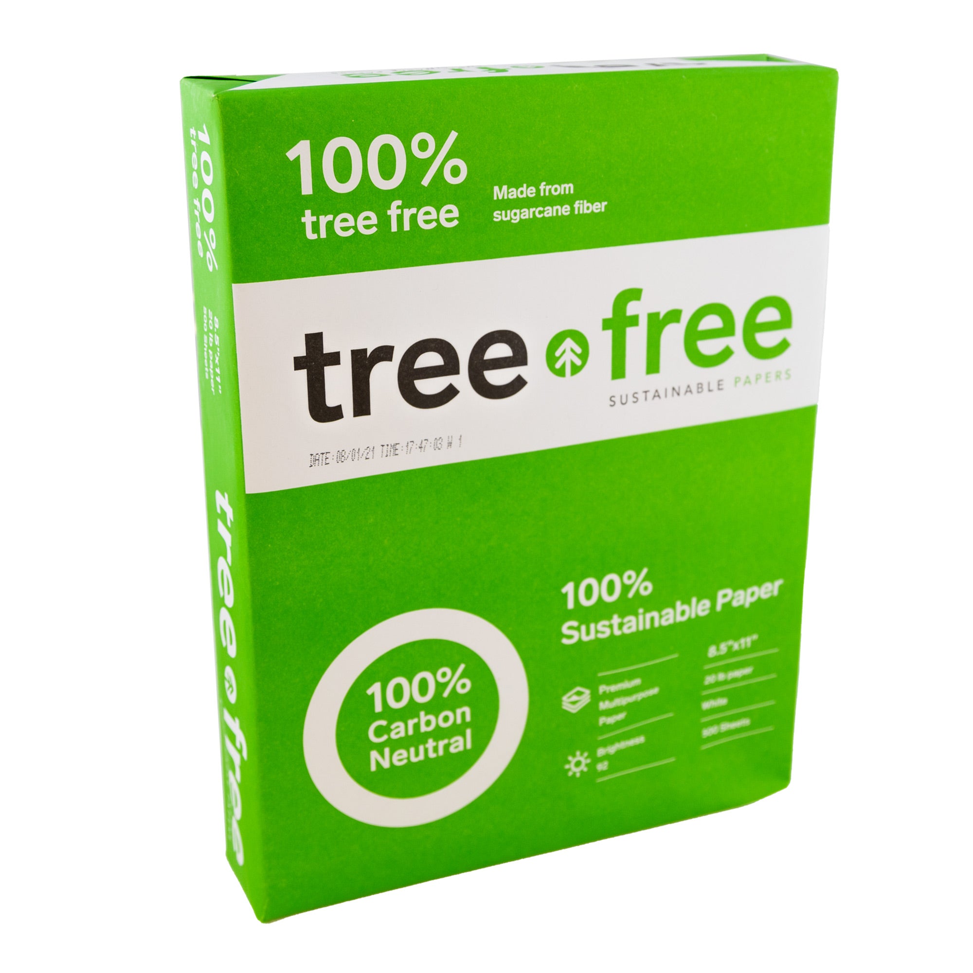 TREE FREE 8.5&quot; X 11&quot; White Copy Paper 200,000 Sheets (40 Cases/Pallet)