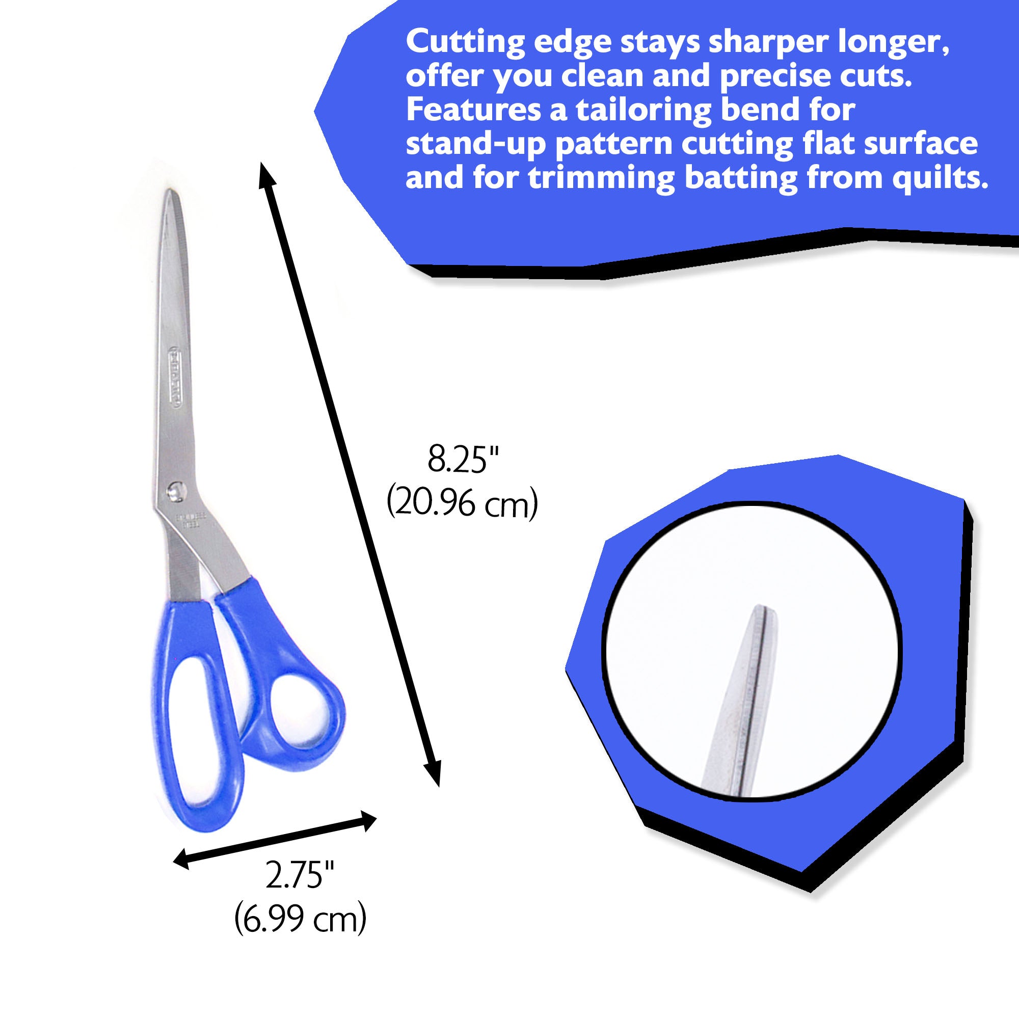 Office Scissors 8&quot; Bent Handle