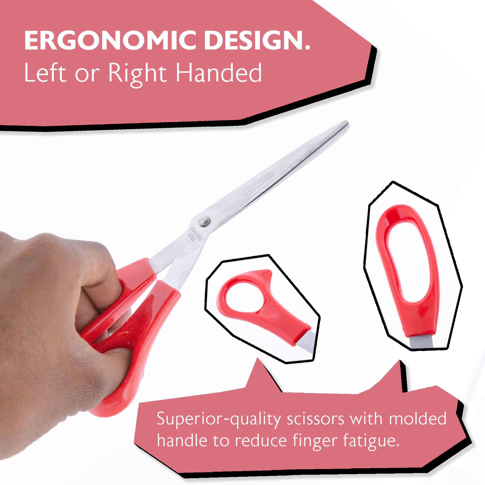 Office Scissors 8&quot; Bent Handle