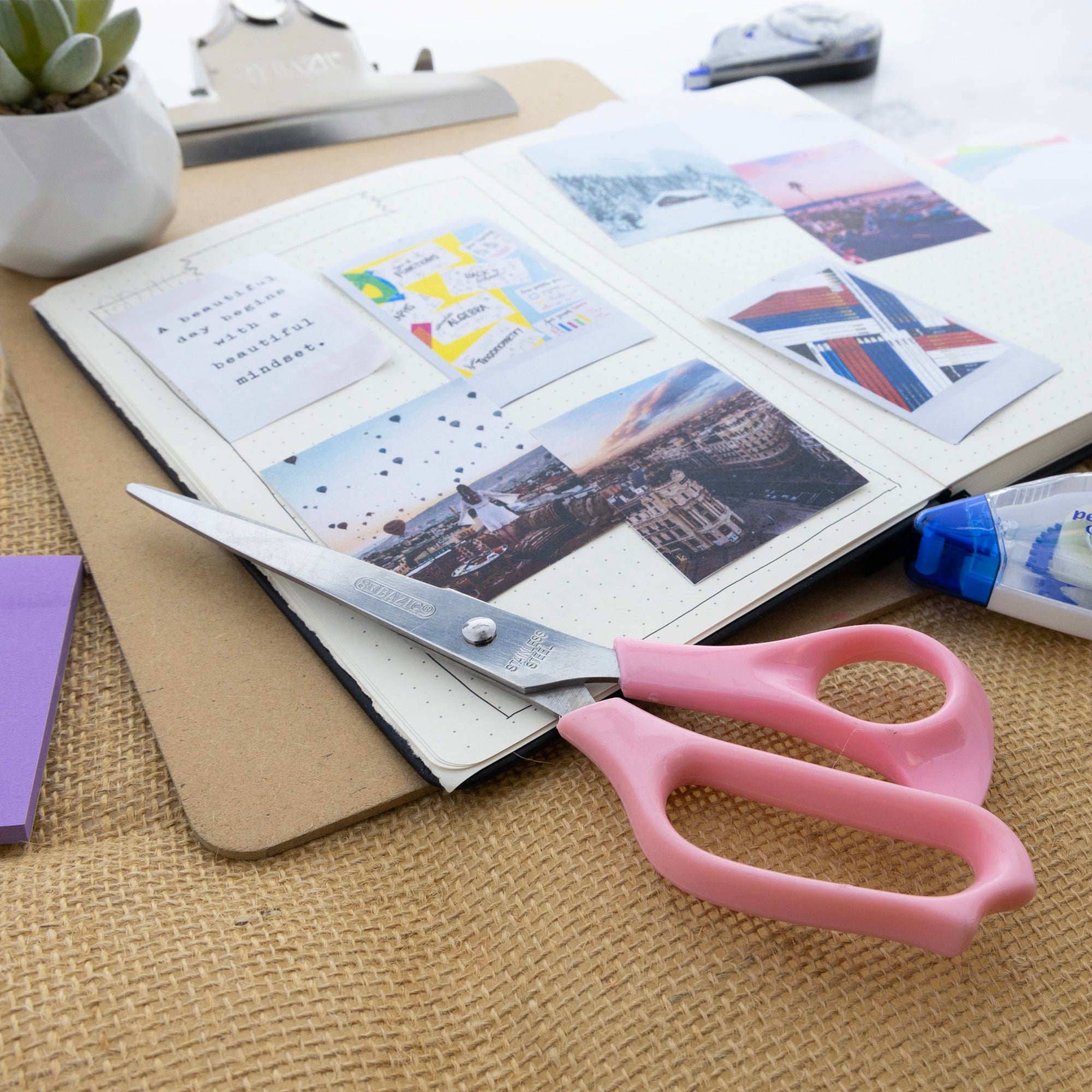Office Scissors Pastel Color 8&quot; Stainless Steel