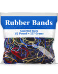 Assorted Dimensions 227g/ 0.5 lbs. Rubber Bands