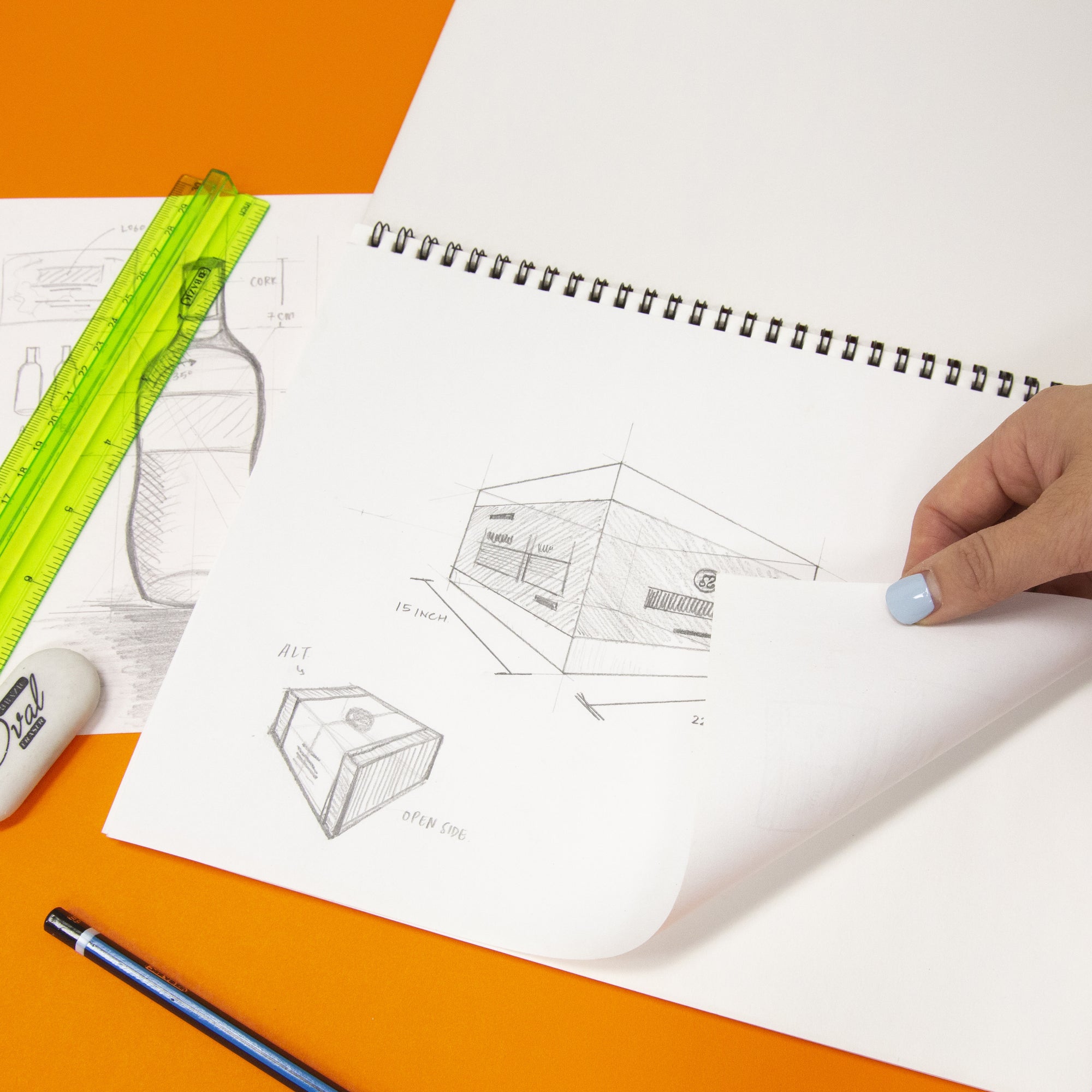 Sketch Pad Side Bound Spiral, 8.5&quot;X 11&quot;(30 Ct.)
