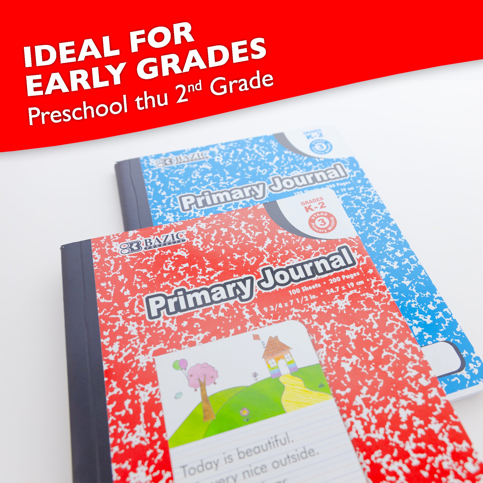 Composition Book Primary Journal Marble 100 Ct.