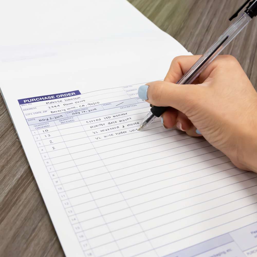 Purchase Order Book 2-Part Carbonless 8 3/8&quot; x 10 11/16&quot; (50 Sets)