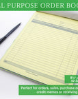 All Purpose Order Book 2-Part Carbonless 8 3/8" x 10 11/16" (50 Sets)