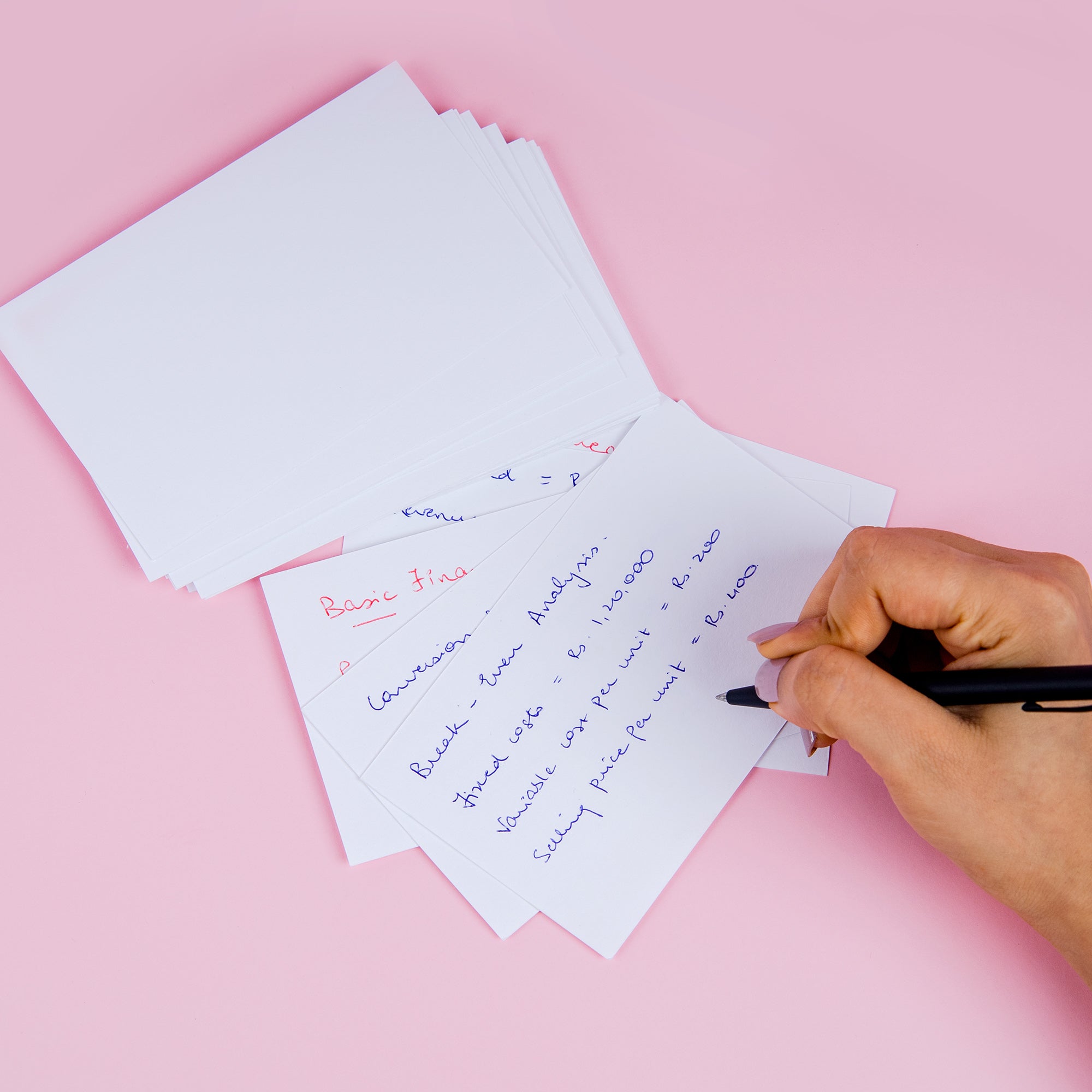 Unruled White Index Card 3&quot; X 5&quot; 100 Ct.