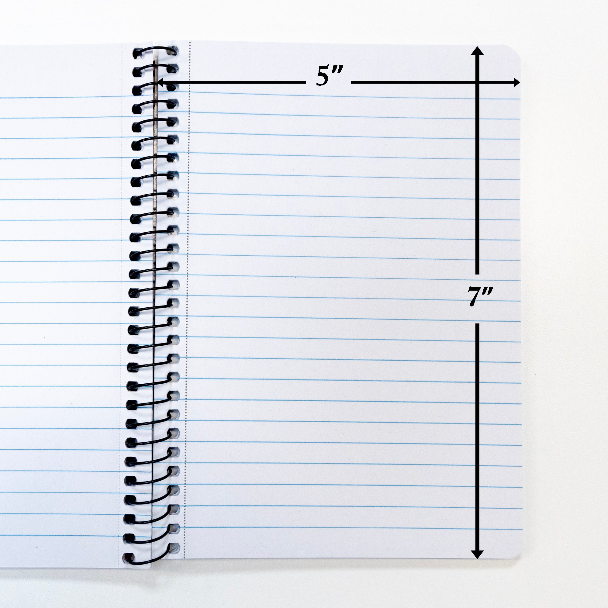 Notebook Spiral Personal / Assignment 5&quot; X 7&quot; 120 Ct.