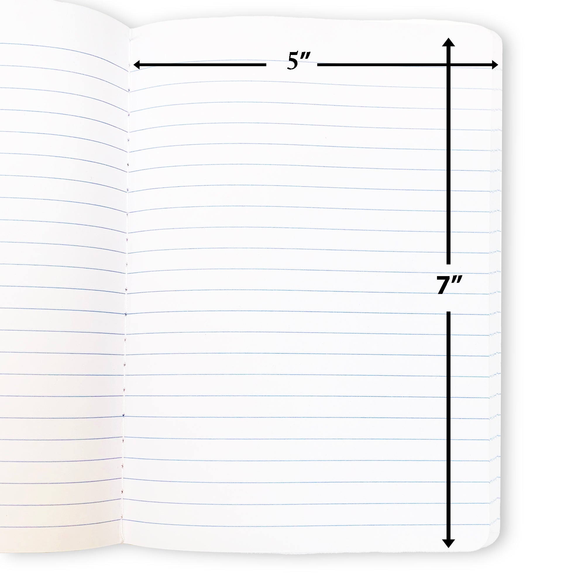 Composition Book Poly Cover 5&quot; x 7&quot; 80 Ct.