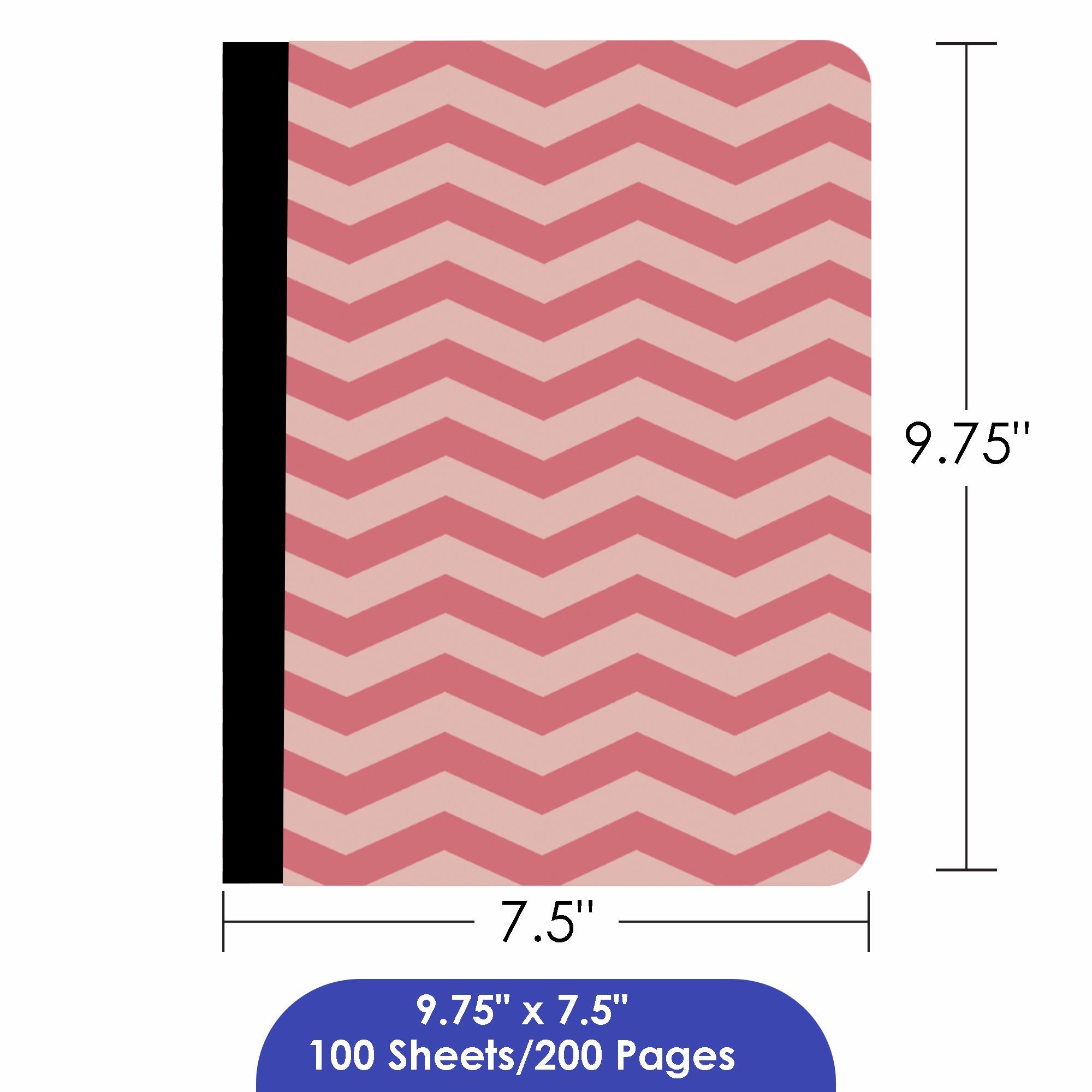 Composition Book C/R Chevron 100 Ct.