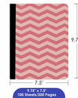 Composition Book C/R Chevron 100 Ct.