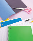 Notebook Spiral Green C/R 1-Subject 70 Ct.