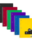 Notebook Spiral C/R 3-Subject 120 Ct.