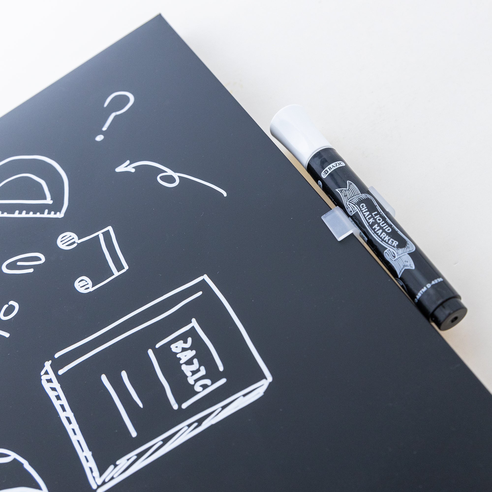 Magnetic Chalkboard 14&quot; x 14&quot; w/ Chalk Marker &amp; Magnet