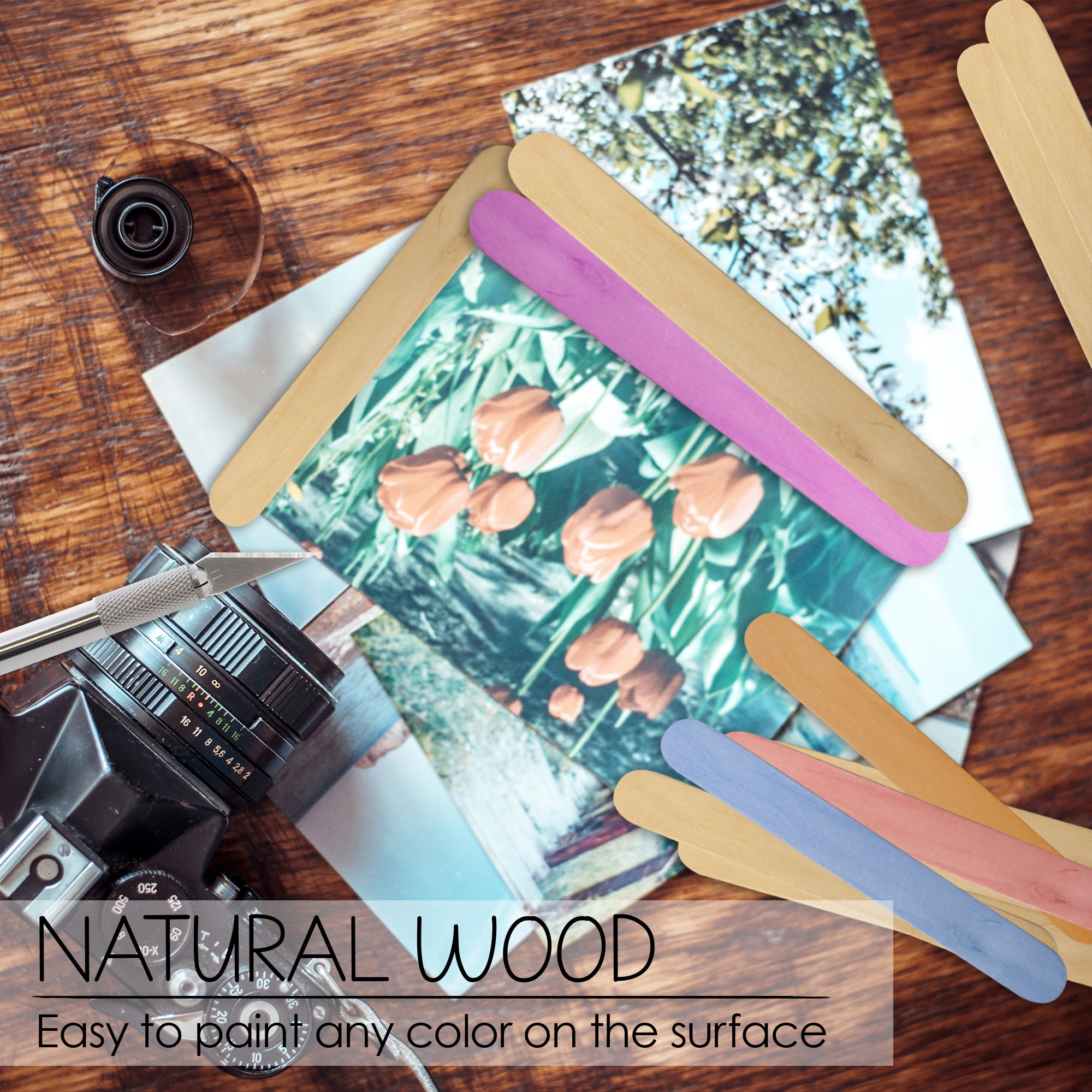 Jumbo Natural Craft Stick (500/Pack)