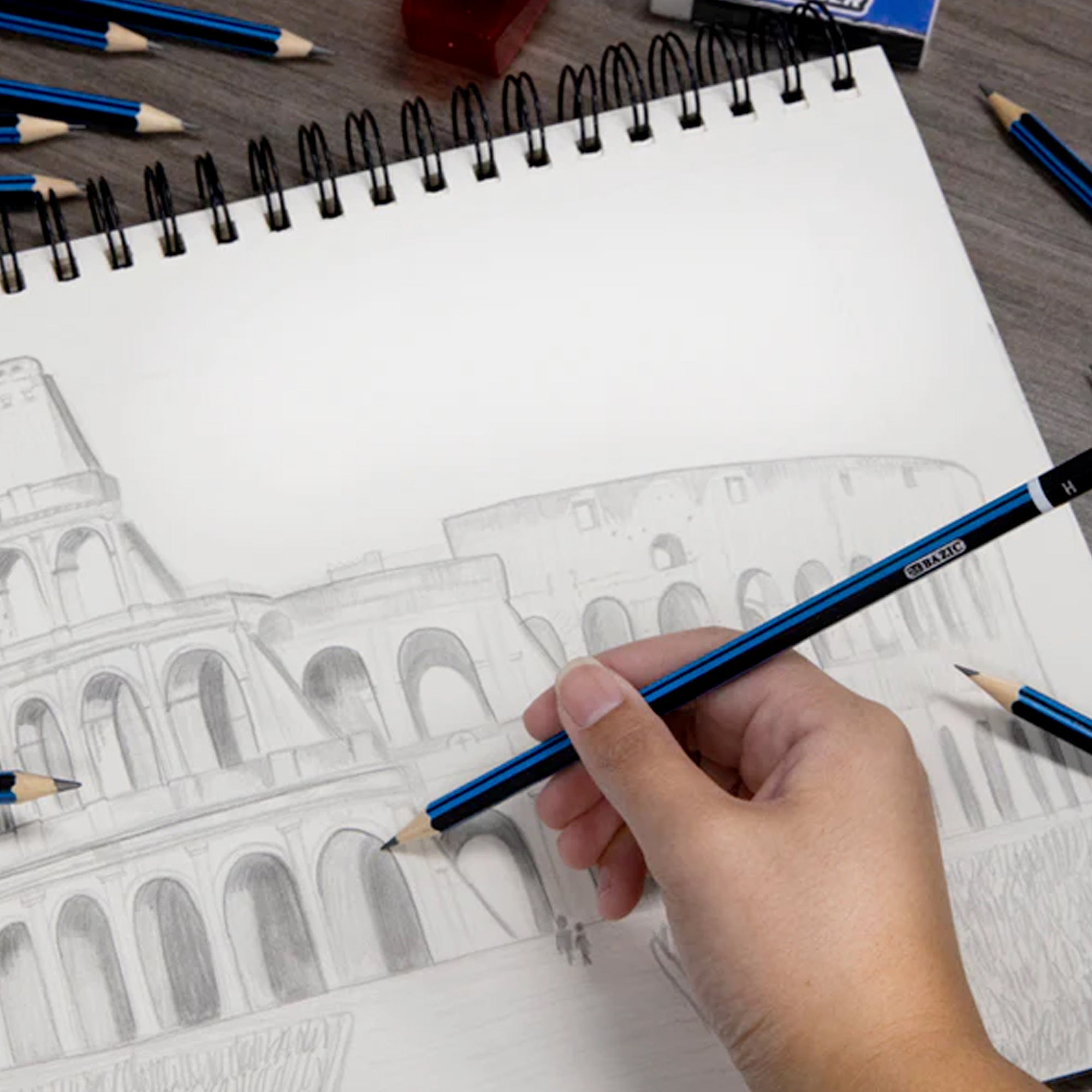 Sketching Pencil Set Design &amp; Drafting (12 Assortment)