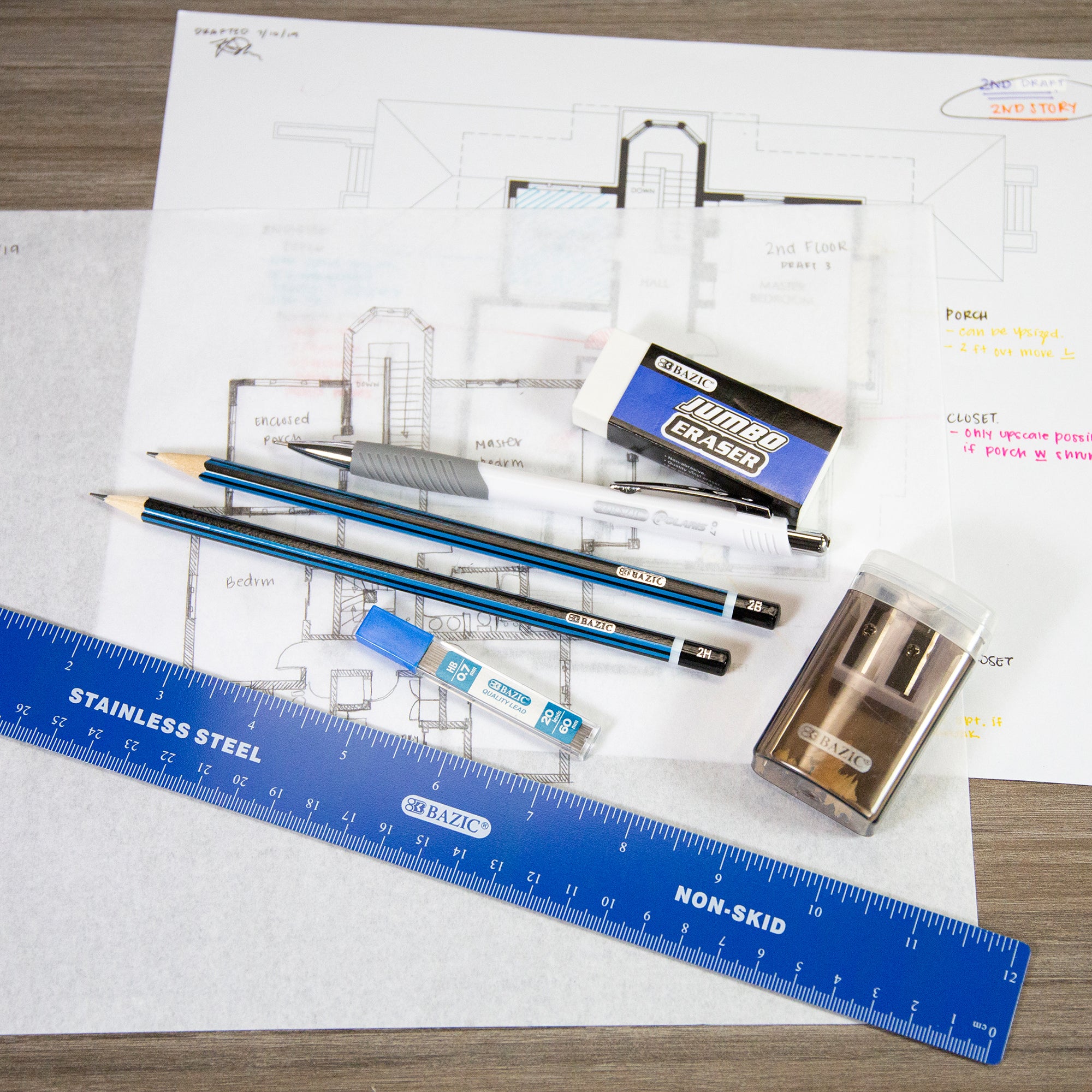 Sketching Pencil Set Design &amp; Drafting (12 Assortment)