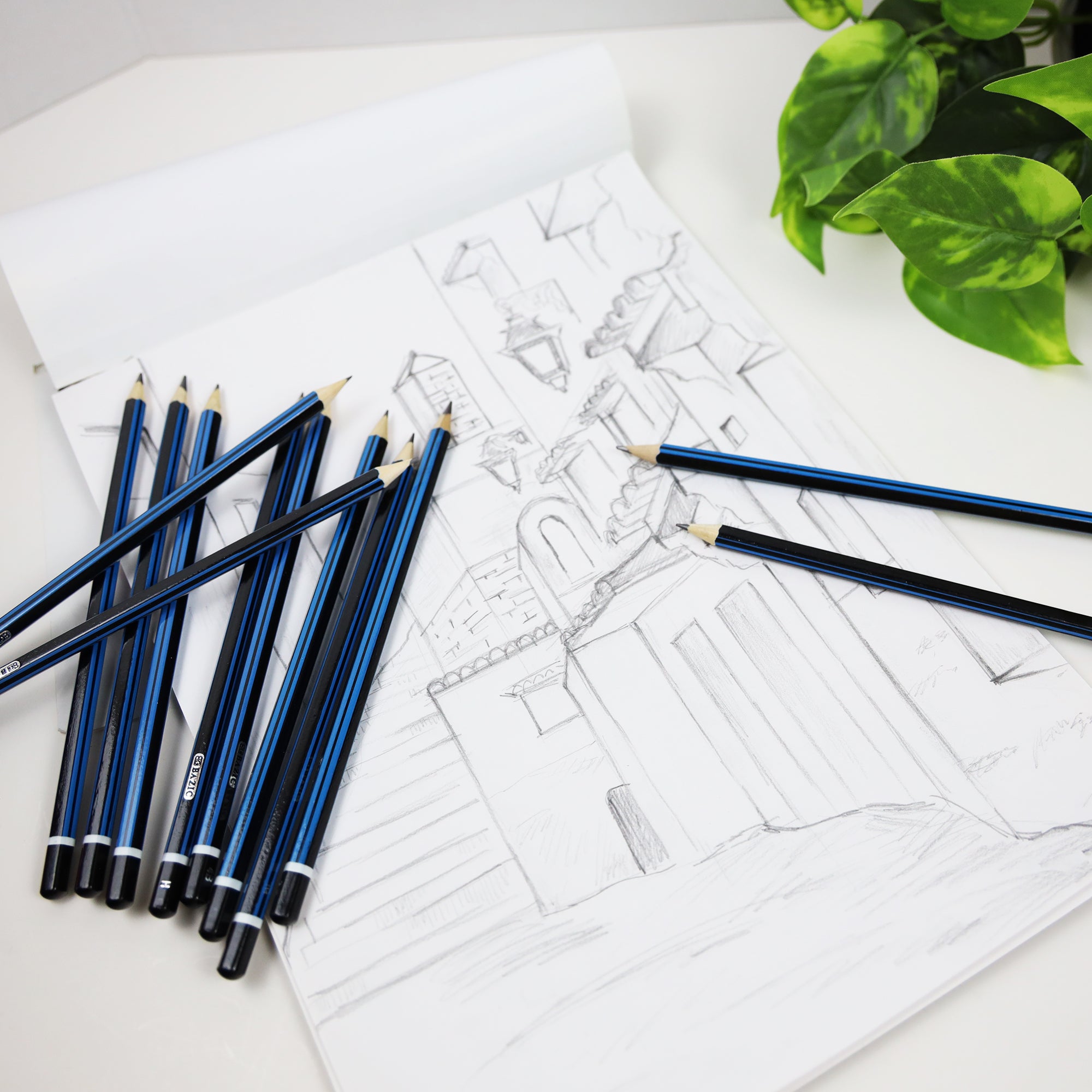 Sketching Pencil Set Design &amp; Drafting (12 Assortment)