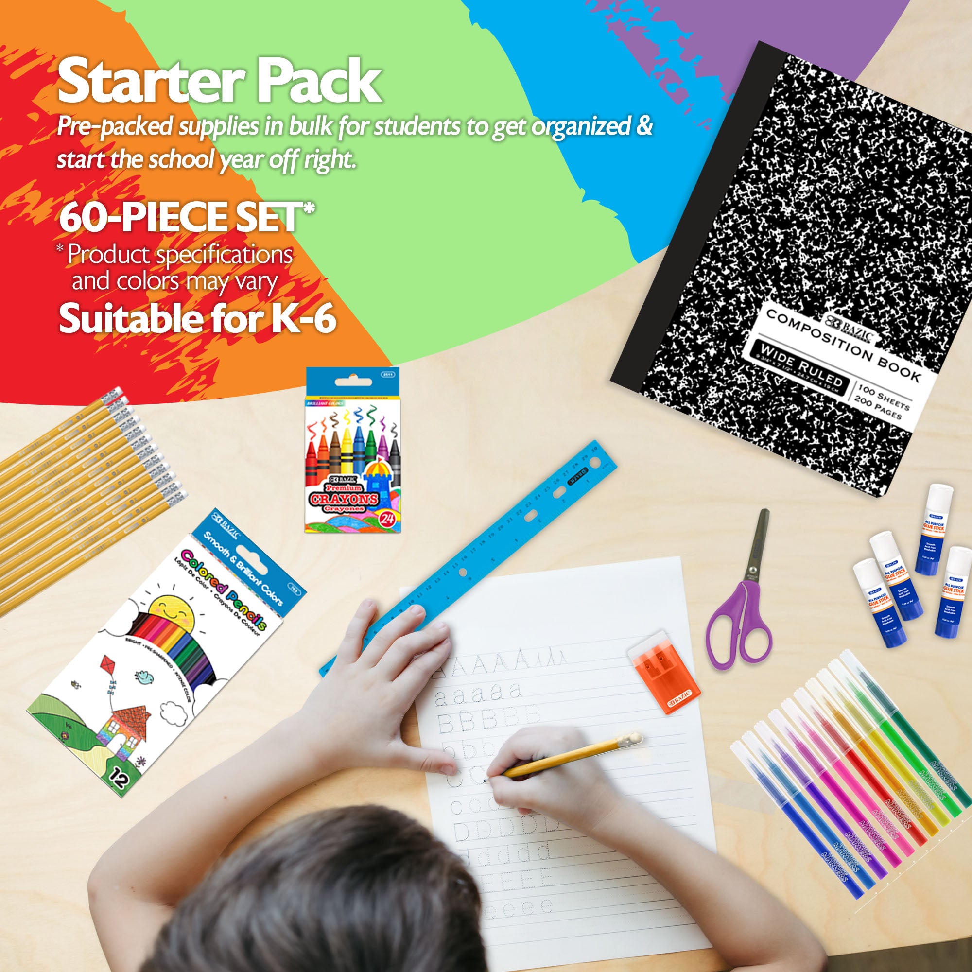 Back To School Kit Starter Pack 60 Count