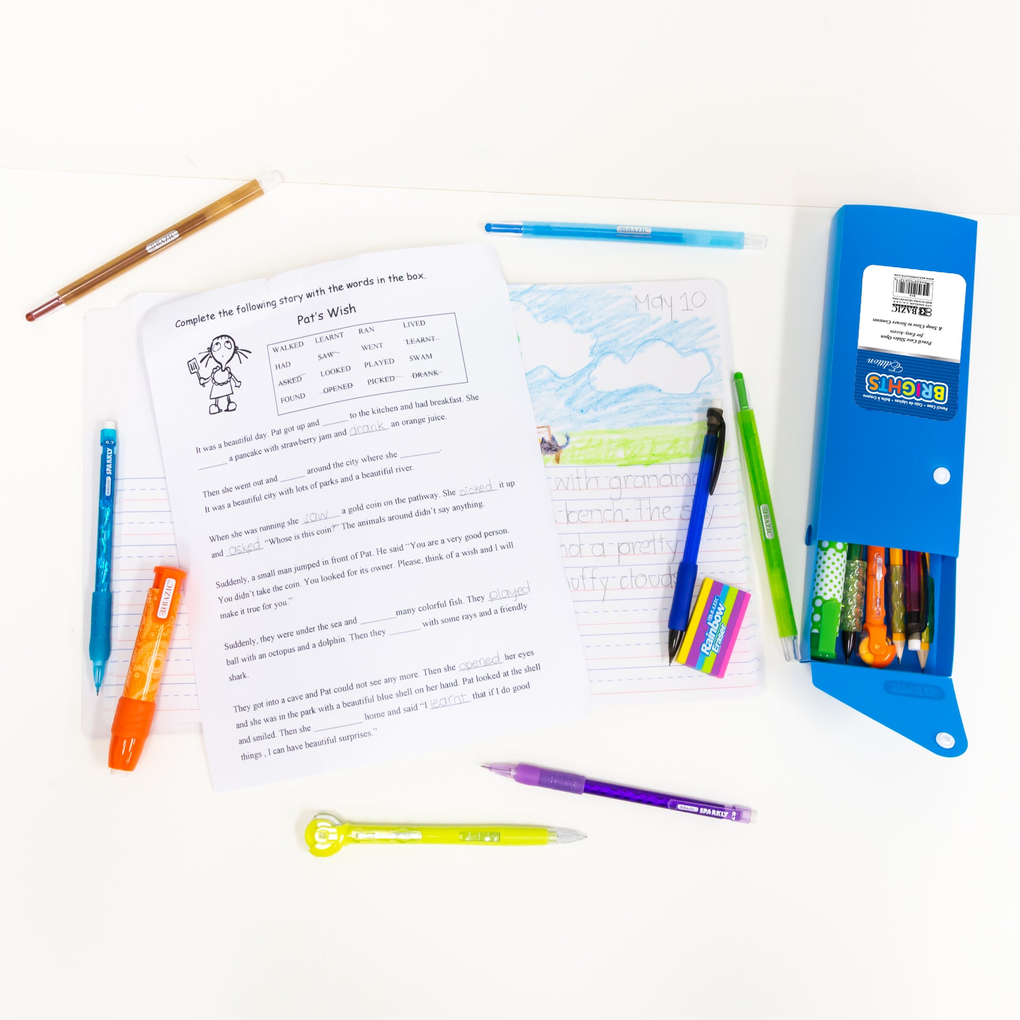 Slider Pencil Case - Bright Color