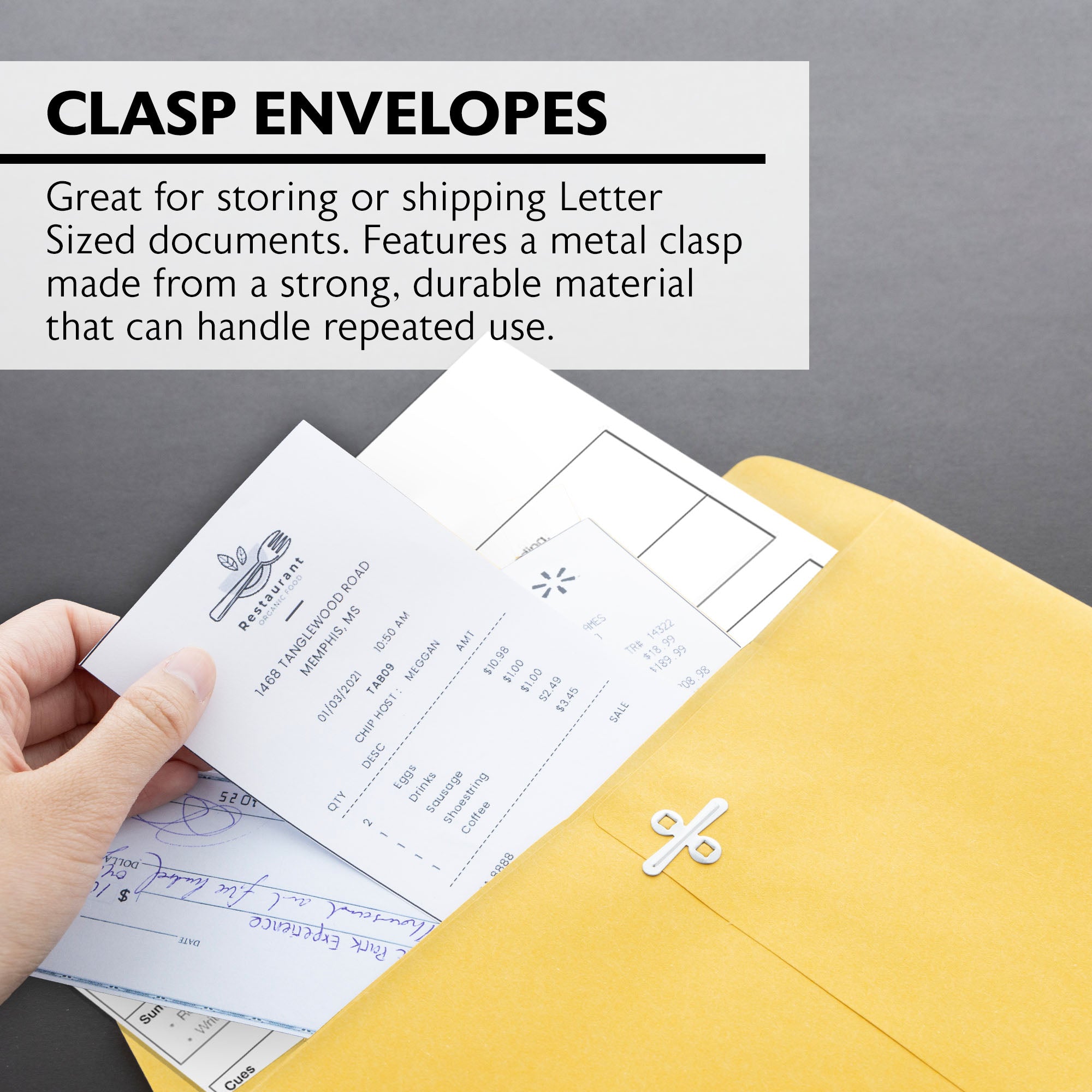 Clasp Envelope 9&quot; X 12&quot; (100/Pack)