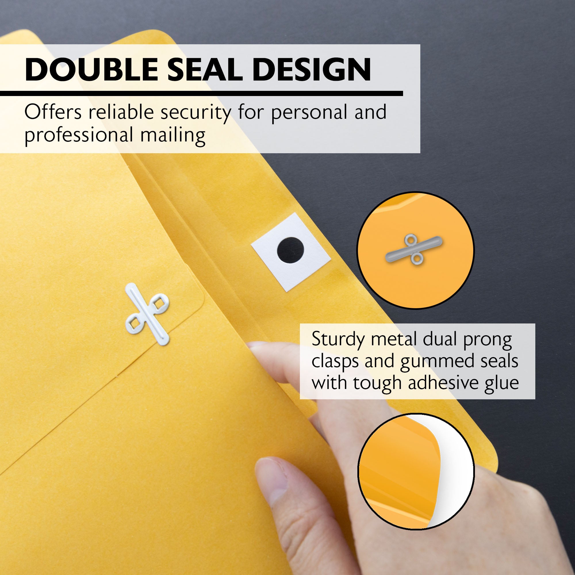 Clasp Envelope 9&quot; X 12&quot; (100/Pack)