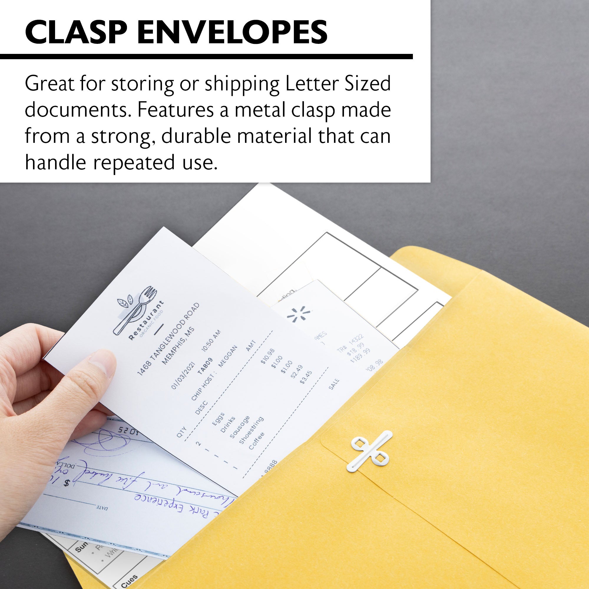 現金封かん紙 Amazon.com : Staples Clasp Close Envelopes, 10 x 13 Inch