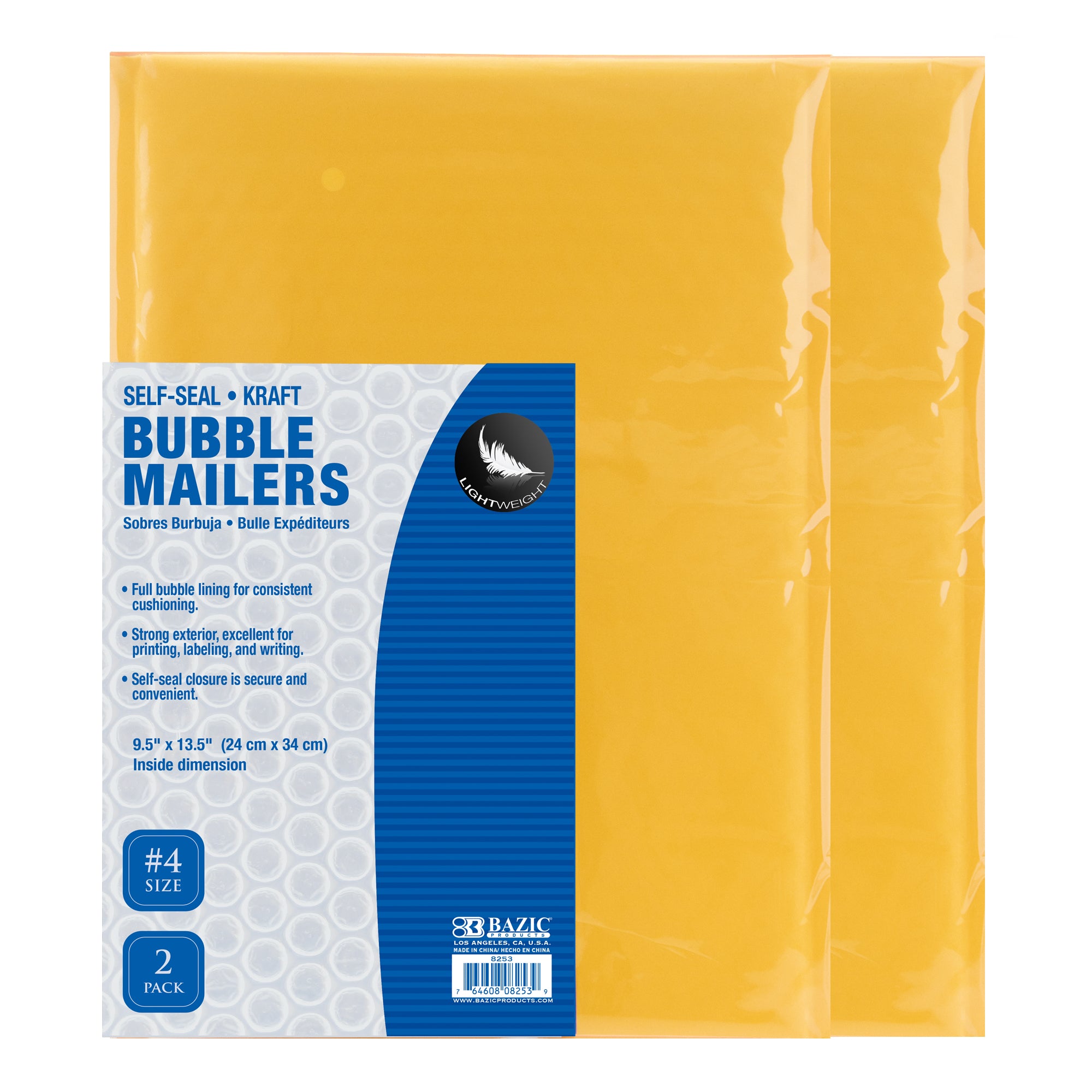 Self-Seal Bubble Mailers (