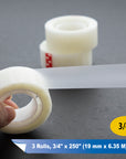 [Floor Display] Invisible/Transparent Tape 3/4" X 250" (3/Pack)