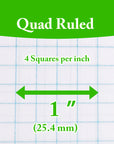 Filler Paper 4-1" Quad-Ruled 100 Ct.