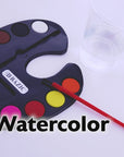 Watercolor w/ Brush 12 Ct.