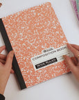 W/R 100 Ct. Pastel Color Marble Composition Book