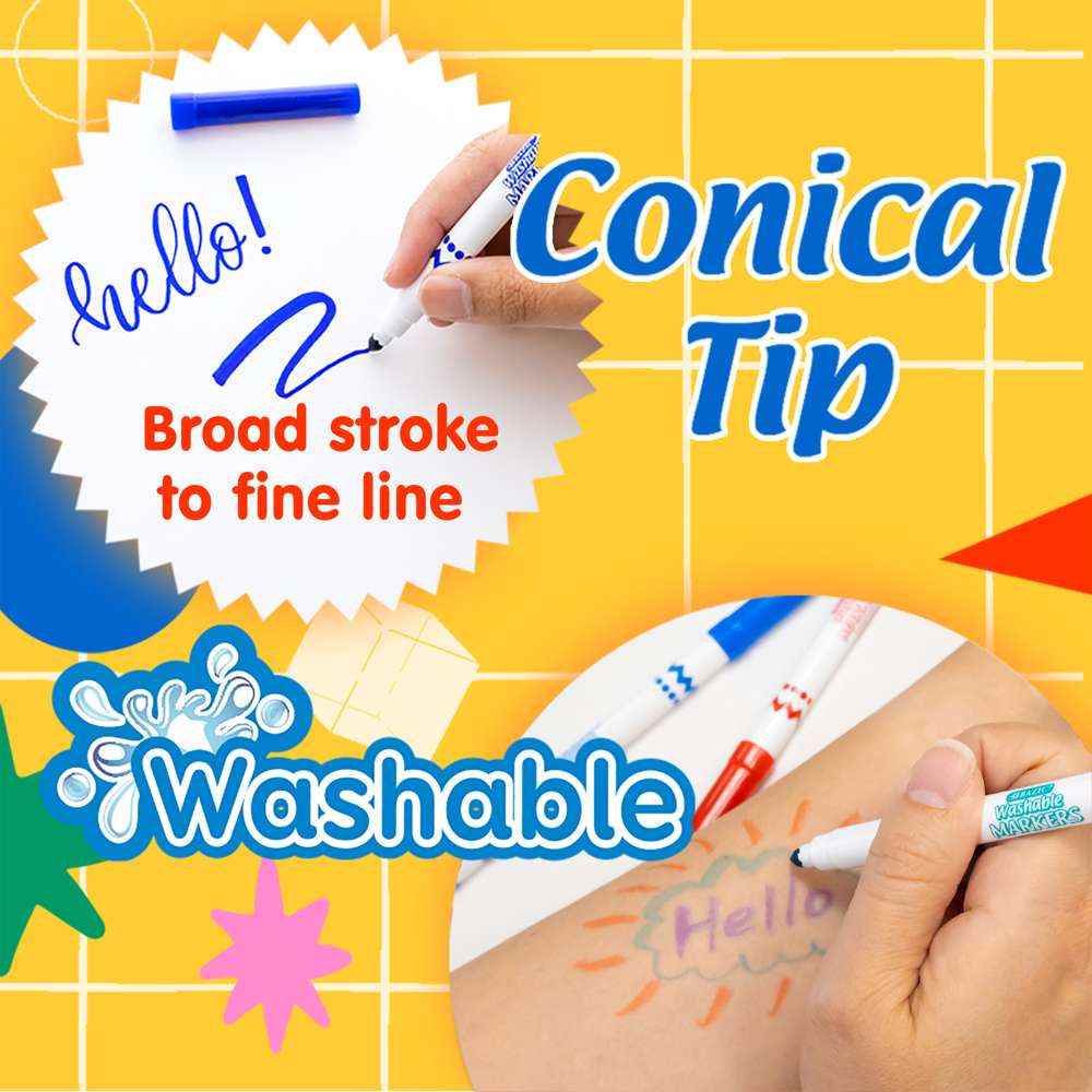 Washable Markers Super Tip 10 Color