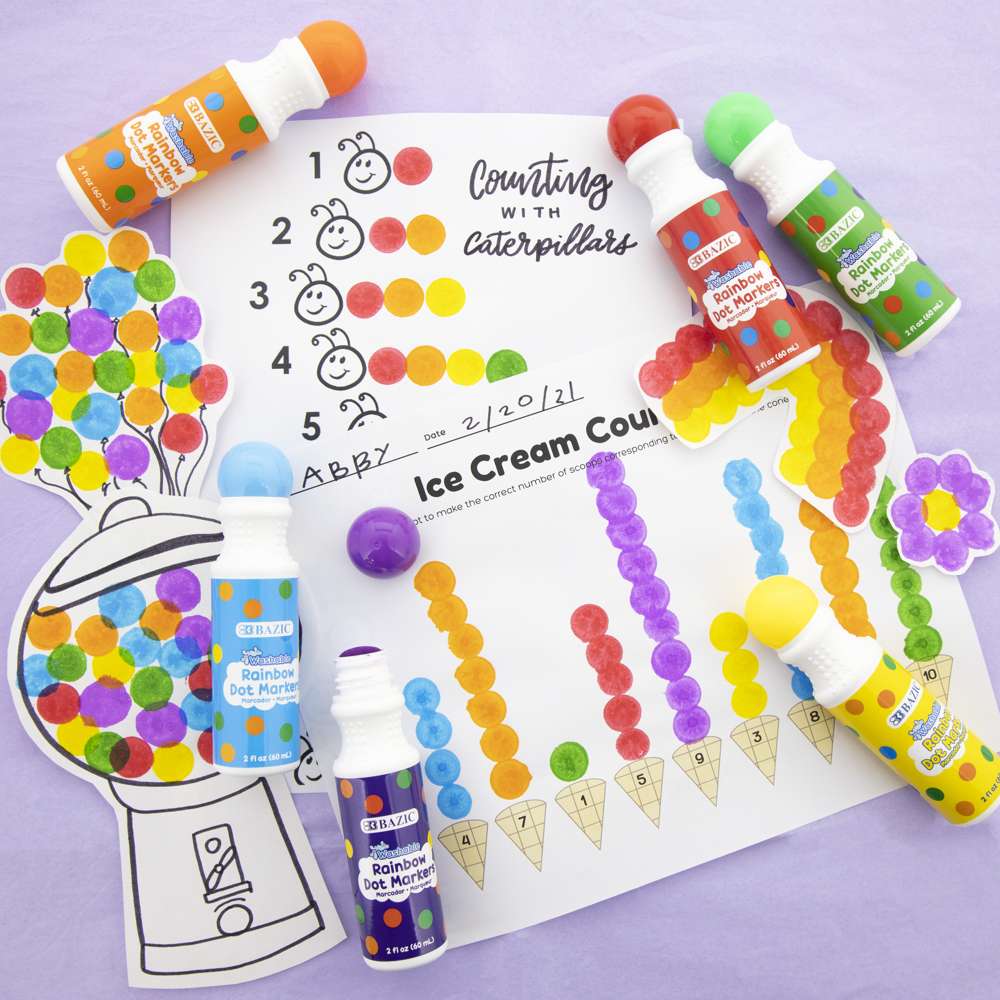 Dot Markers Washable (6 Color/Pack)