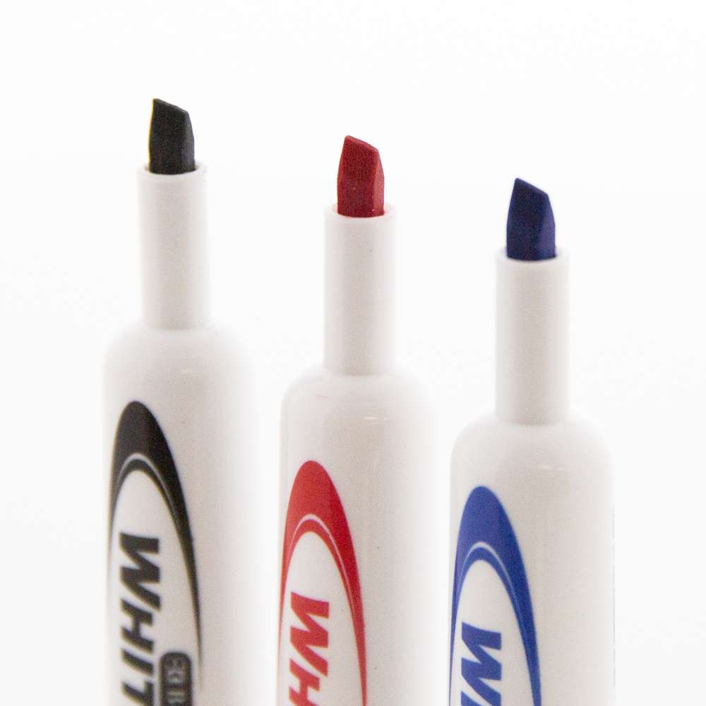 Chisel Tip Bright Color Dry-Erase Markers (12/Pack)