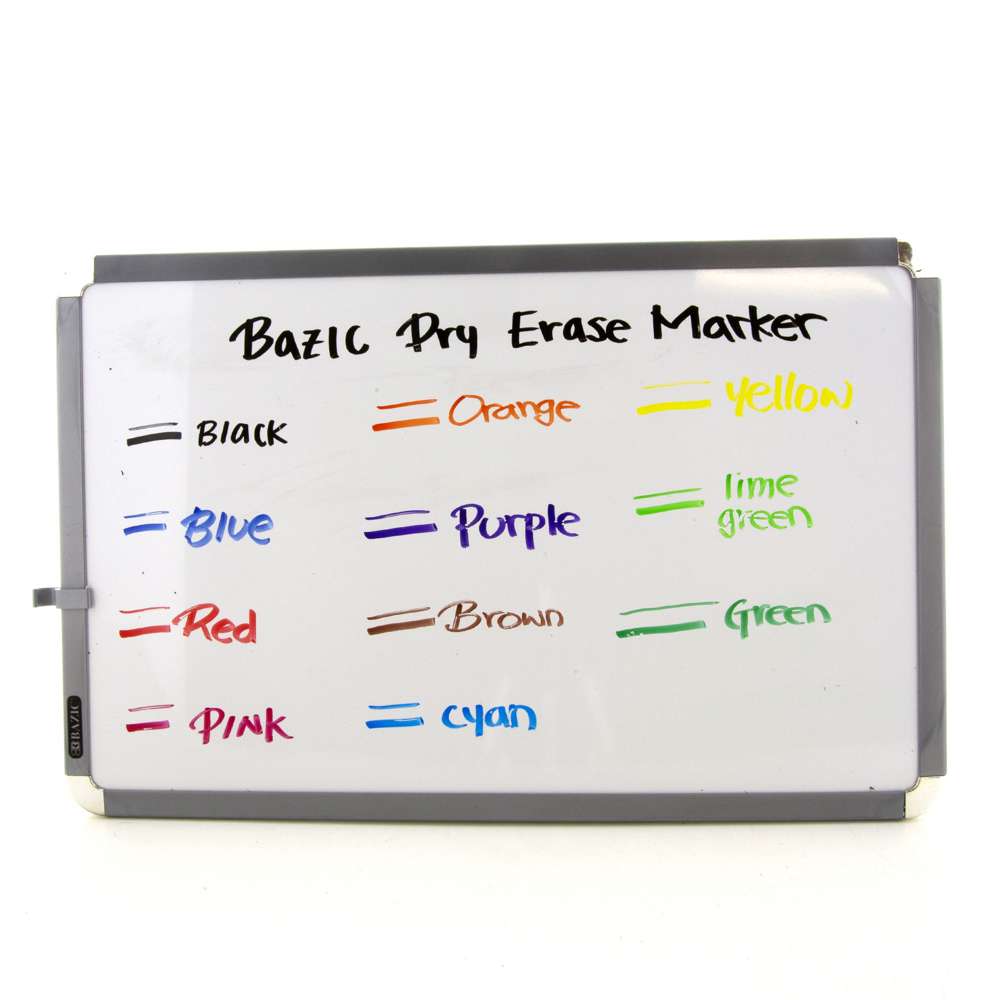 Chisel Tip Bright Color Dry-Erase Markers (12/Pack)
