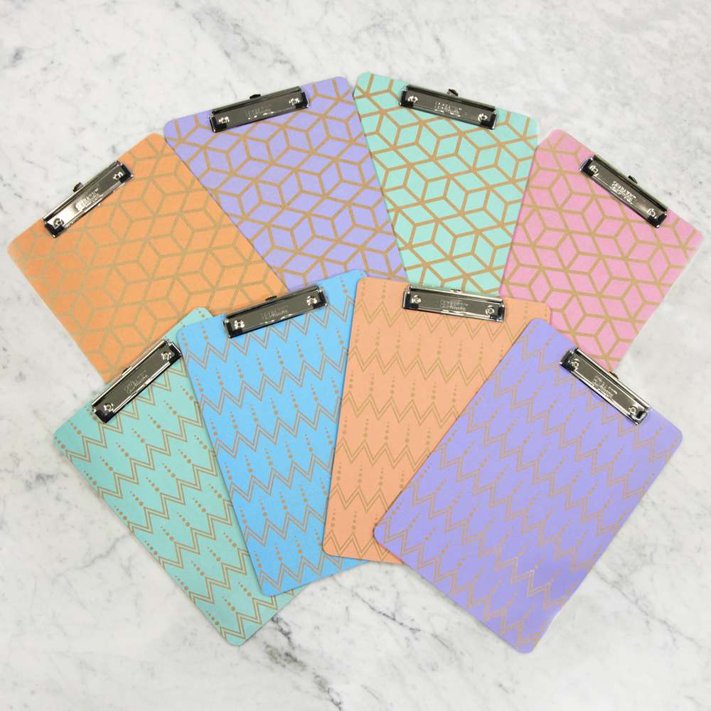 Hardboard Clipboard Standard Size Retro w/ Low Profile Clip
