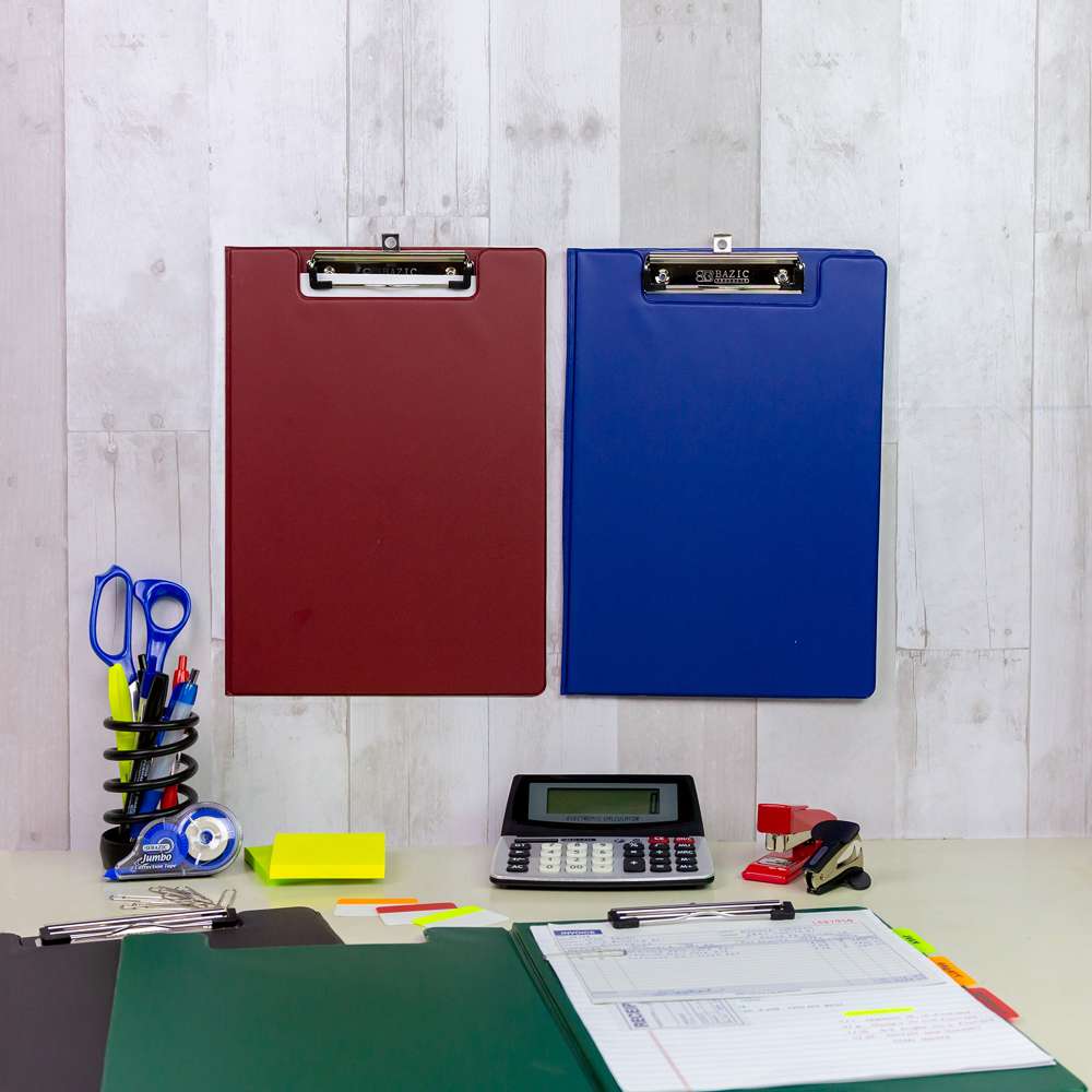 PVC Clipboard A4 Size Folder w/ Low Profile Clip