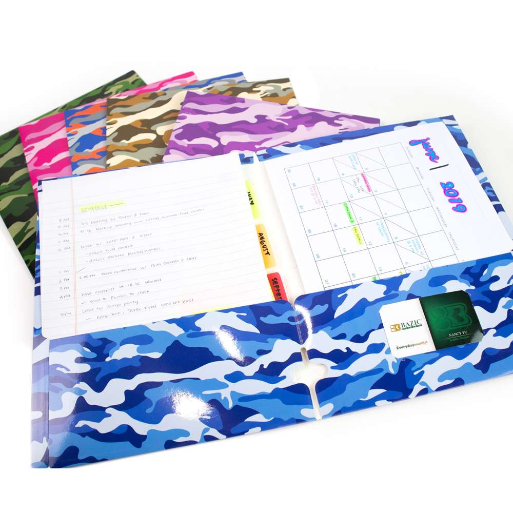 2 Pockets Fashion Portfolios - Camouflage