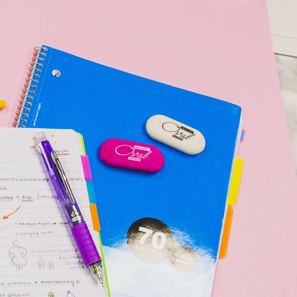 Oval Eraser White (4/Pack)