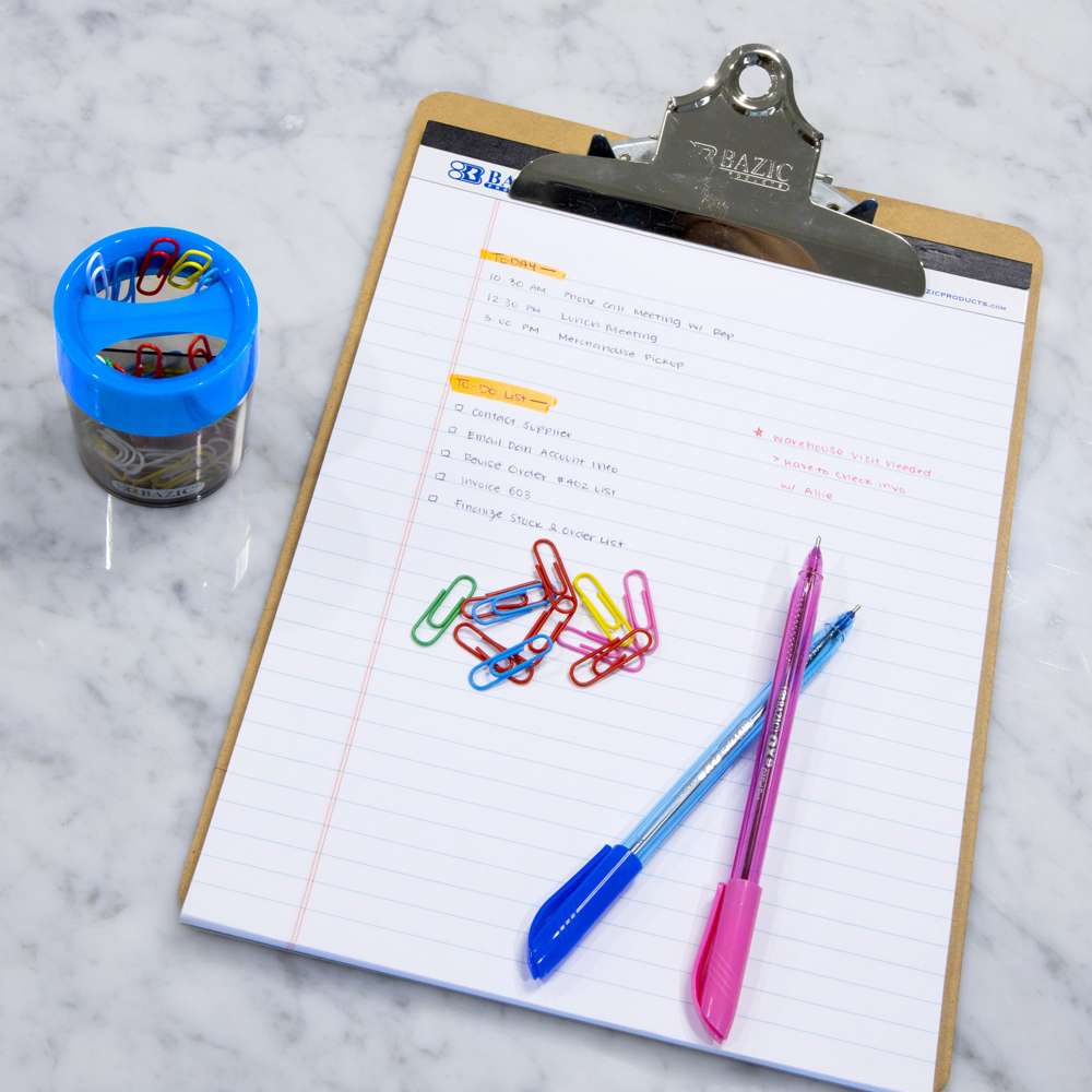 Magnetic Paper Clips Holder w/ No. 1 Paper Clip Assorted Color
