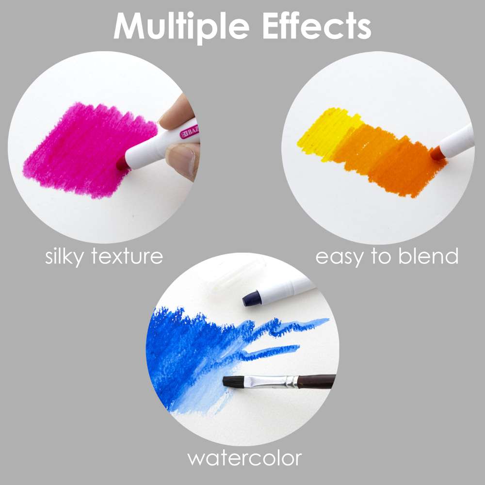 Silky Gel Crayons 6 Color